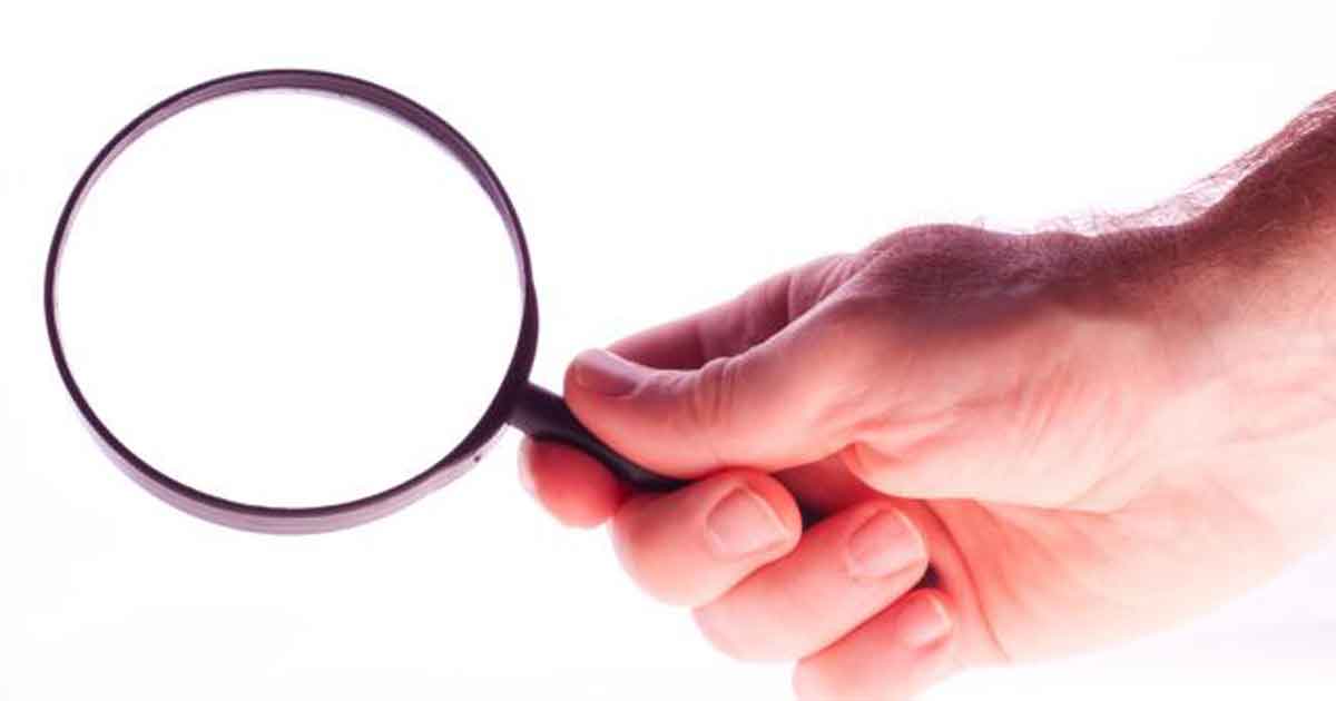 audit holding magnifying glass